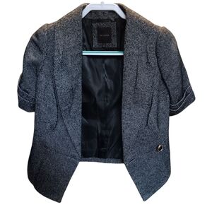 The Limited Women's Gray Short Sleeve Blazer